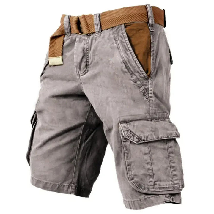 Mathis | Shorts Cargo Quotidien en Argile avec Ceinture Intégrée