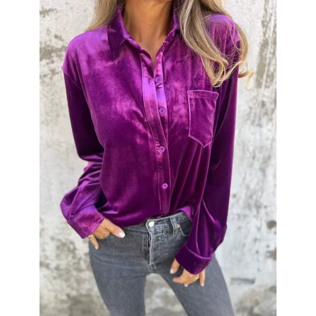 Kiralee™ | Velvet Shirt
