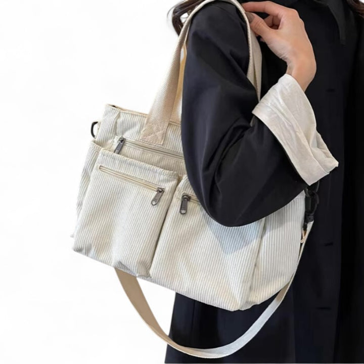 Élodie | Sac bandoulière souple à multiples poches