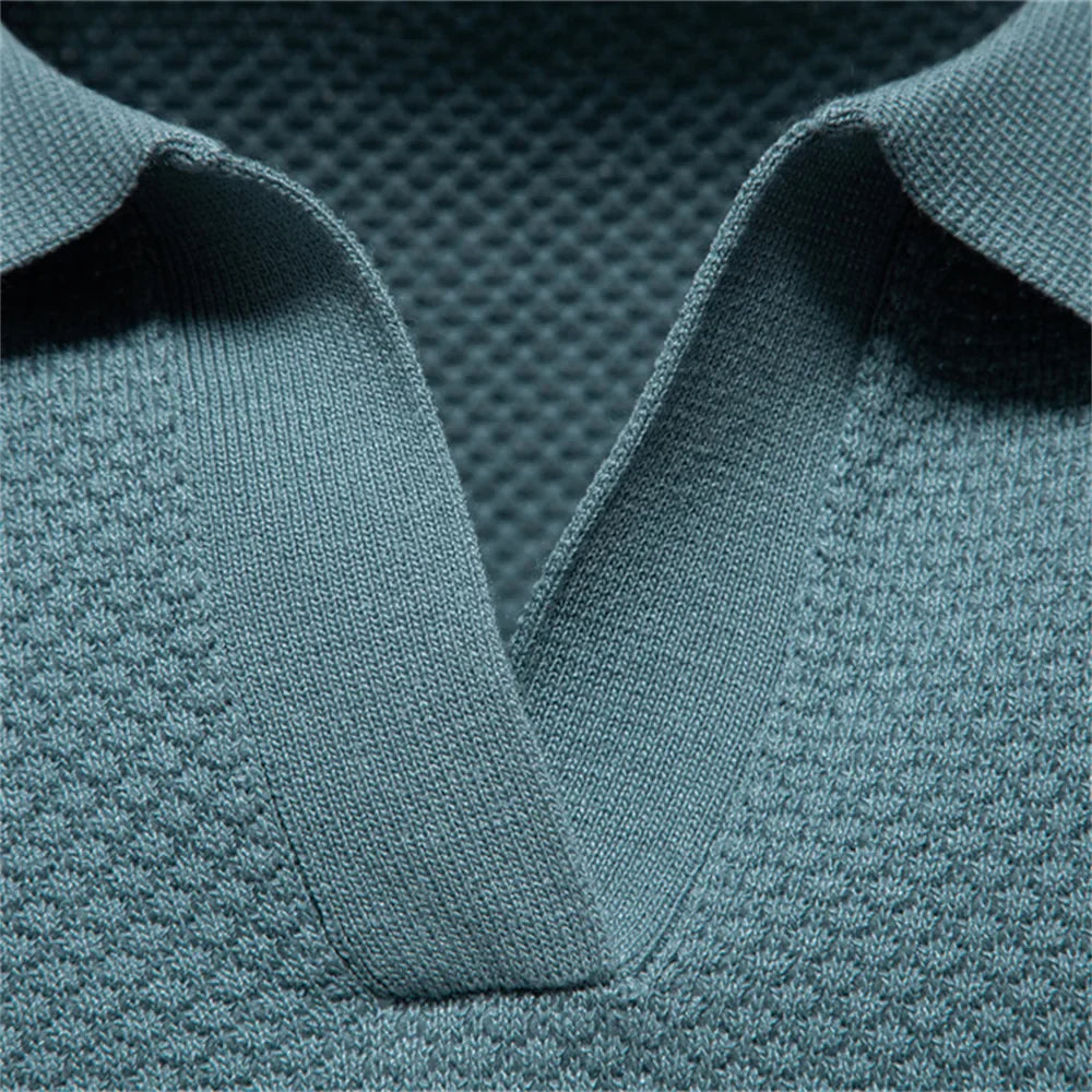 Reuben | Chemise polo en maille texturée