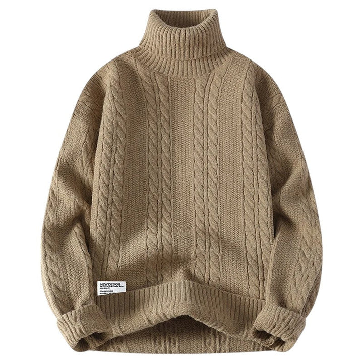 Cooper | Pull à col roulé en maille torsadée