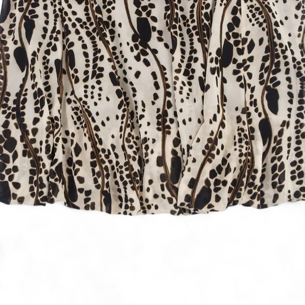 Sandrine | Robe longue dos nu à imprimé fluide