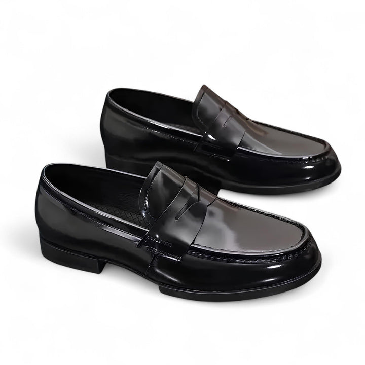 Owen | Mocassins en cuir poli à enfiler