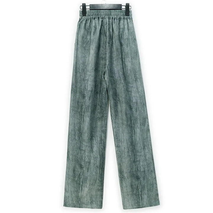 Élodie | Pantalon ample à texture lavée