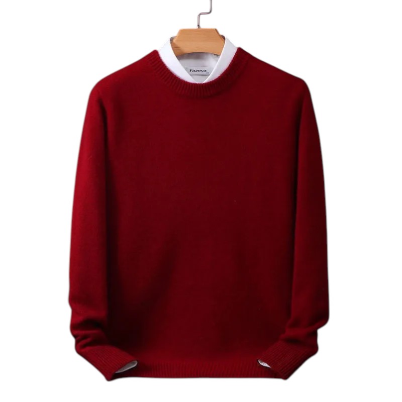 Declan | Pull en mélange de cachemire géométrique avec style intemporel et confort tout au long de la journée