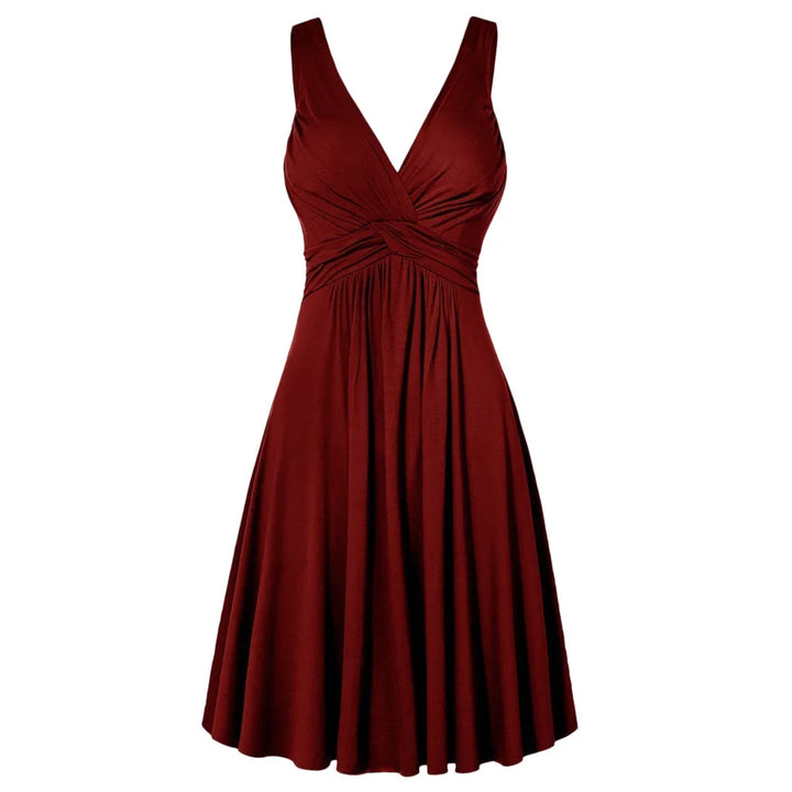 Juliette | Robe Évasée à Bretelles Croisées