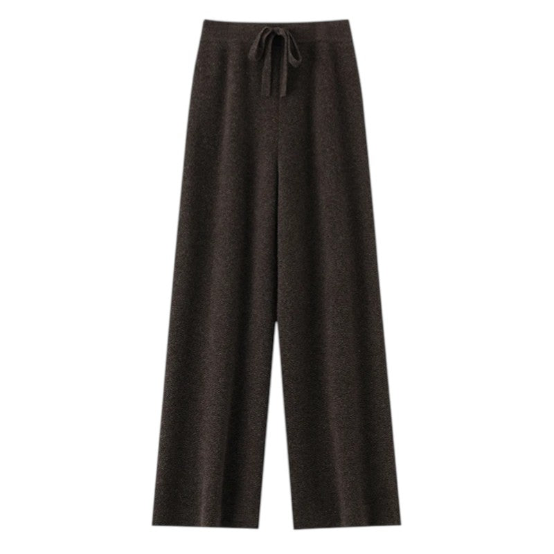 Léa | Pantalon Large en Maille Douce