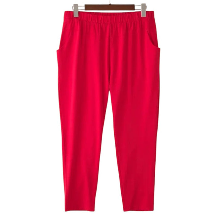 Camille | Pantalon ample en tissu effet velours