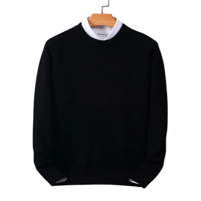 Declan | Pull en mélange de cachemire géométrique avec style intemporel et confort tout au long de la journée