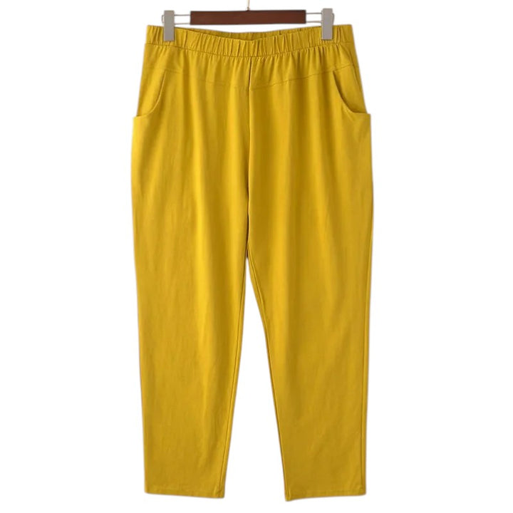 Camille | Pantalon ample en tissu effet velours