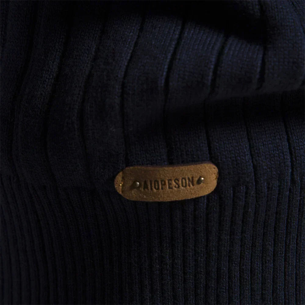 Casper | Pull confort côtelé à demi-zip