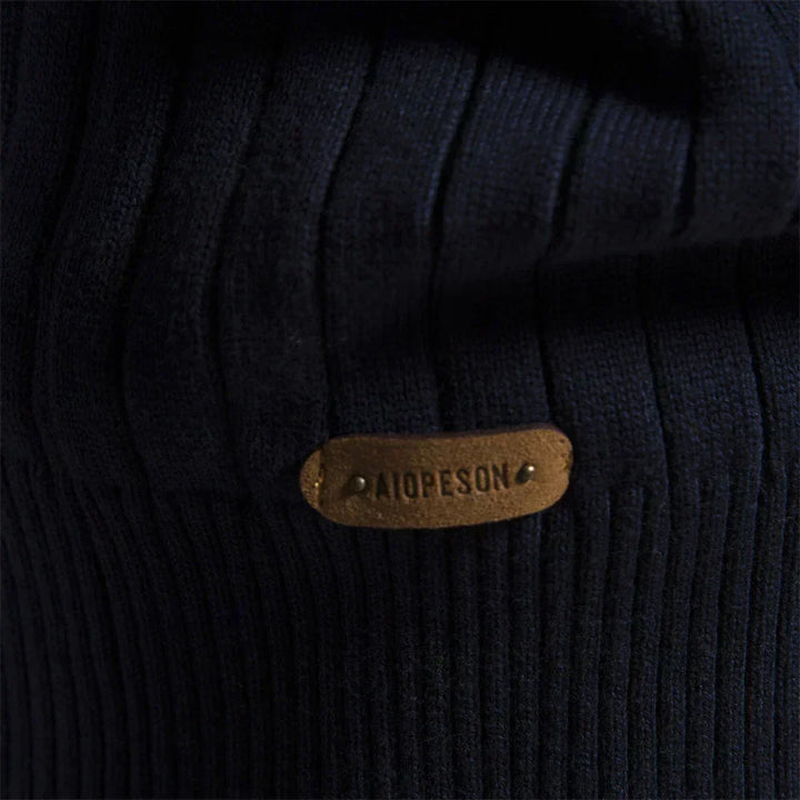 Casper | Pull confort côtelé à demi-zip