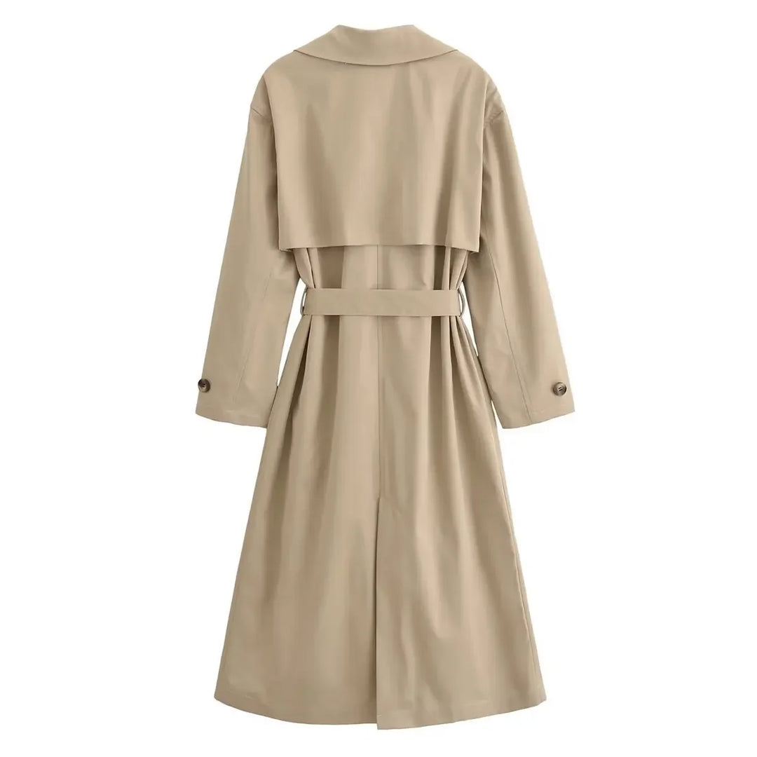 Inès | Trench long coupe ceinturée