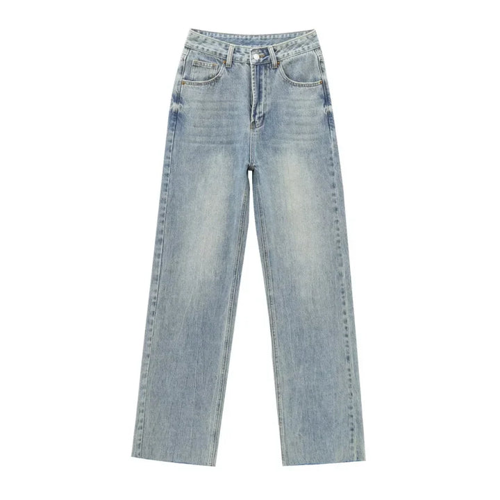 Sienna | Jean en denim à jambe large et taille haute