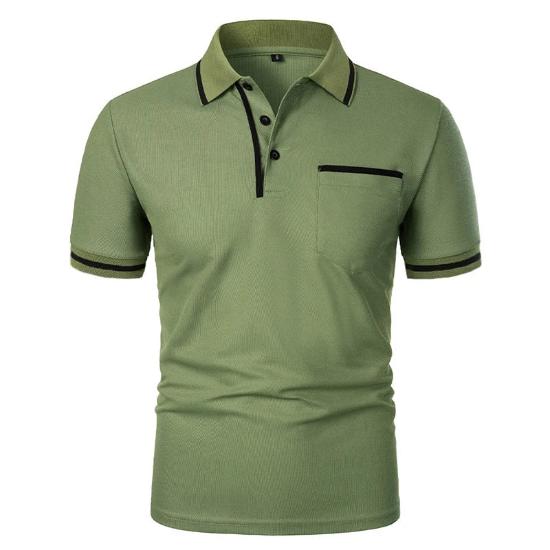 Lachlan | Polo avec Bordure Contrastée et Poche