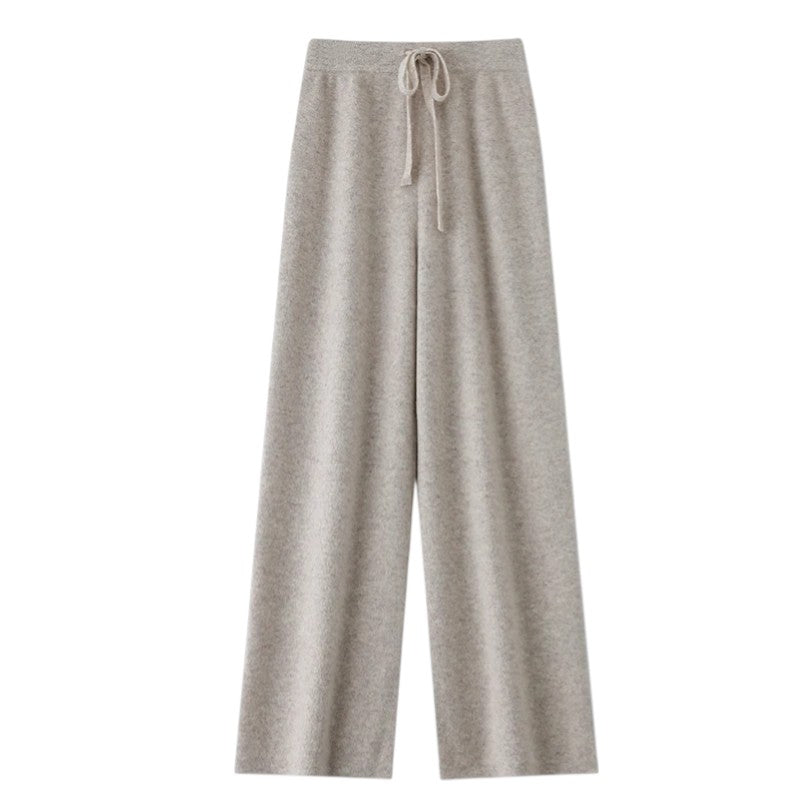 Léa | Pantalon Large en Maille Douce