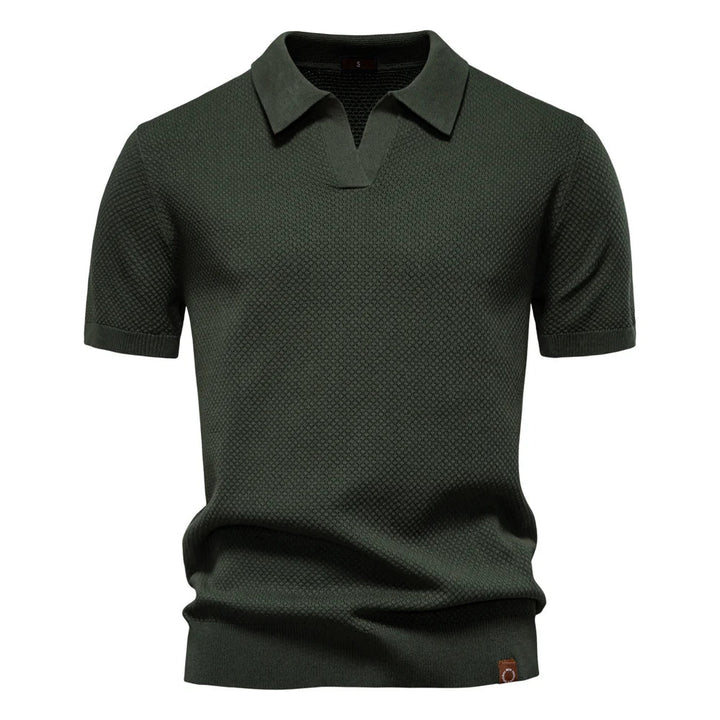 Reuben | Chemise polo en maille texturée
