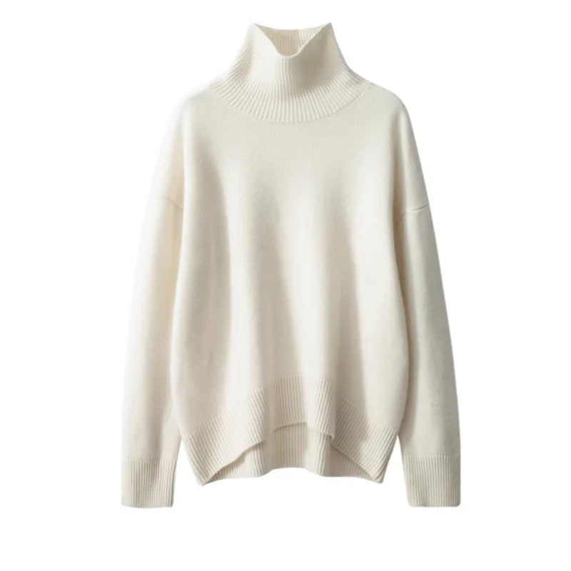 Camille | Pull col roulé doux oversize