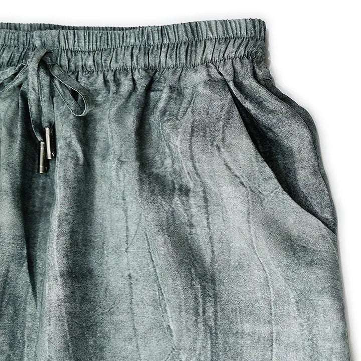 Élodie | Pantalon ample à texture lavée