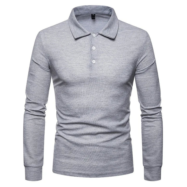 Lachlan | Polo à manches longues en tissu tricot respirant