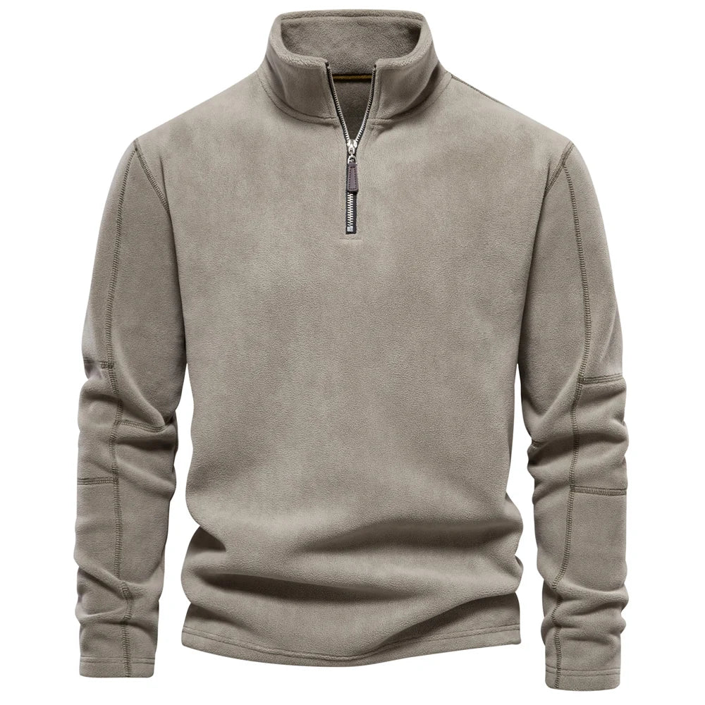 Fraser | Pull-over en polaire à col roulé avec chaleur légère et style intemporel