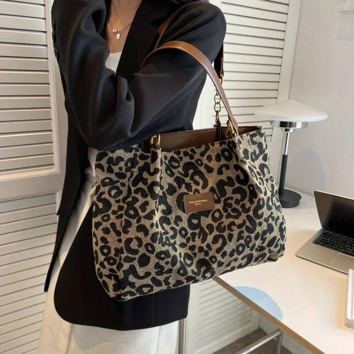 Shuvee™ Leopard Patterned Canvas Tote