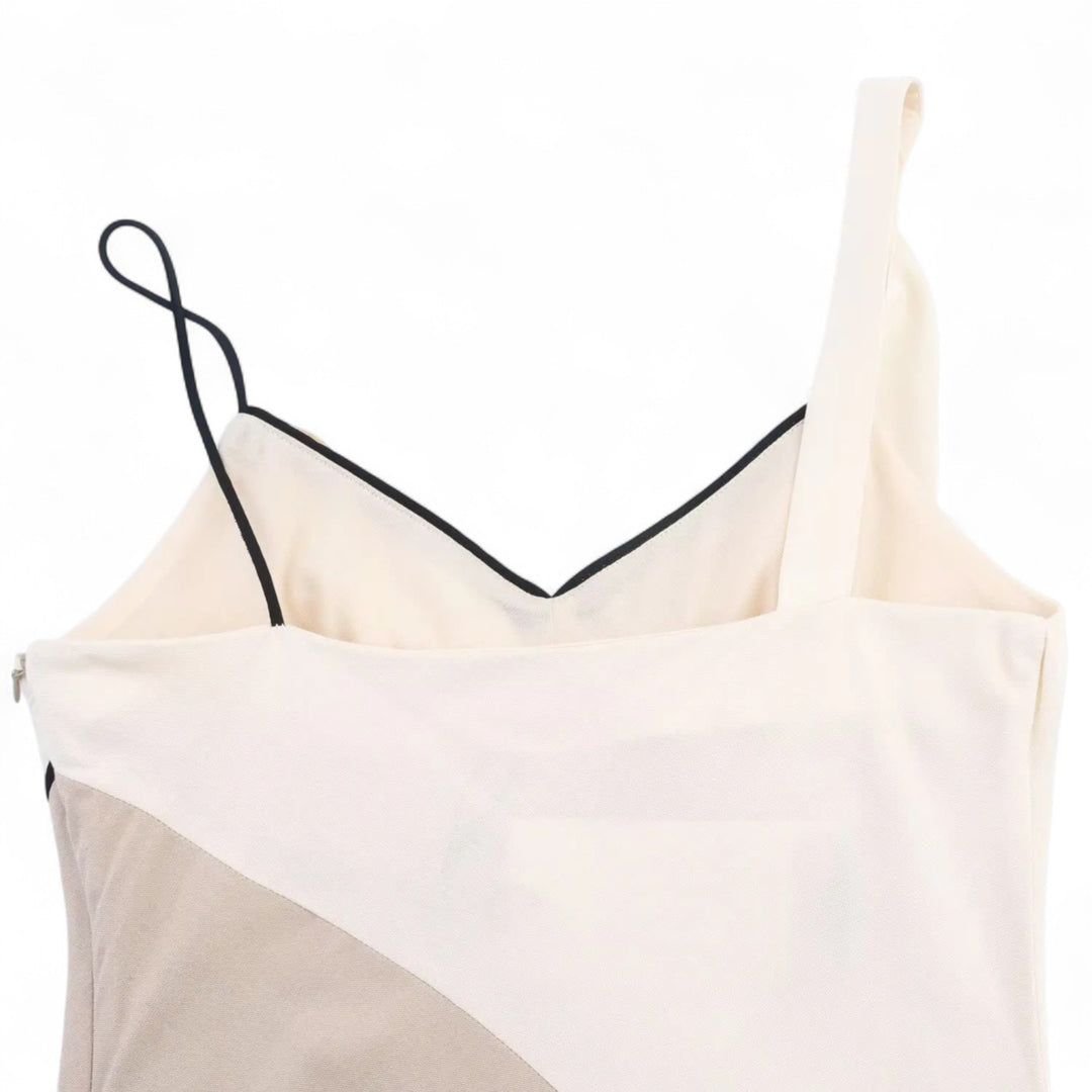 Élodie | Robe mi-longue asymétrique satinée