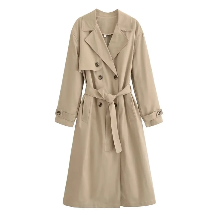 Inès | Trench long coupe ceinturée