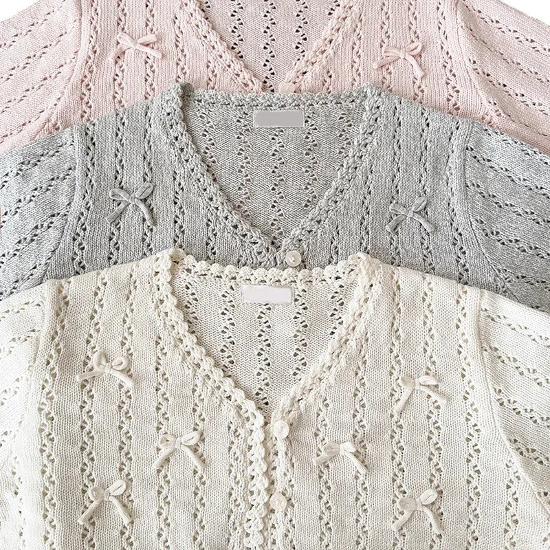 Isla | Cardigan en maille douce avec détails en ruban
