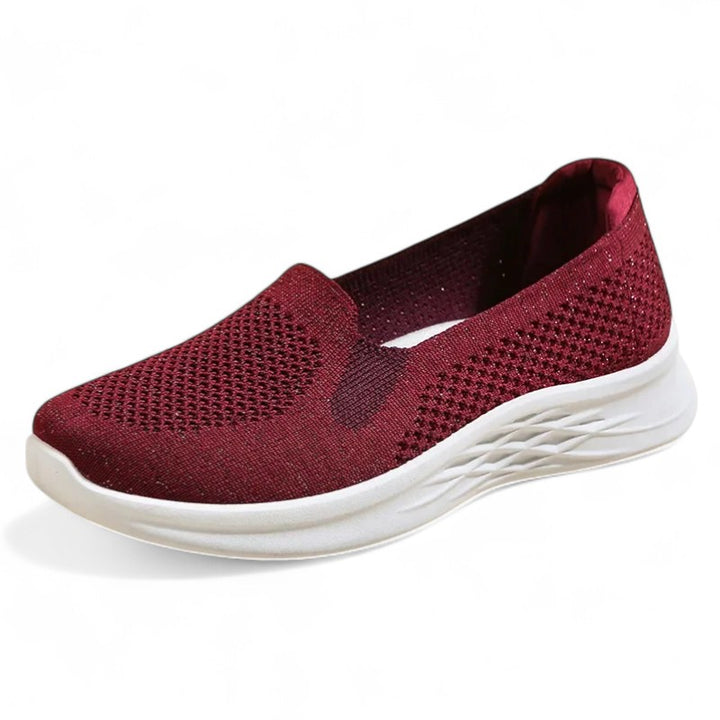 Chantal | Ballerine Slip-On Respirante à Semelle Épaisse