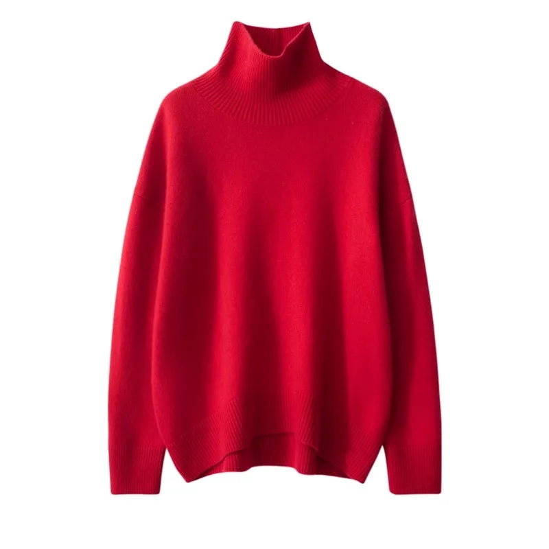 Camille | Pull col roulé doux oversize