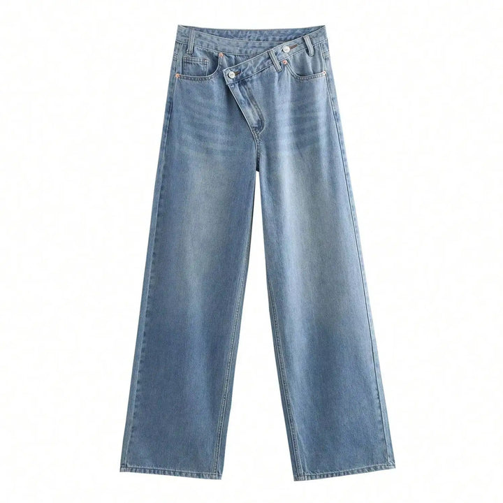 Ava | Jean large à taille asymétrique et jambes larges