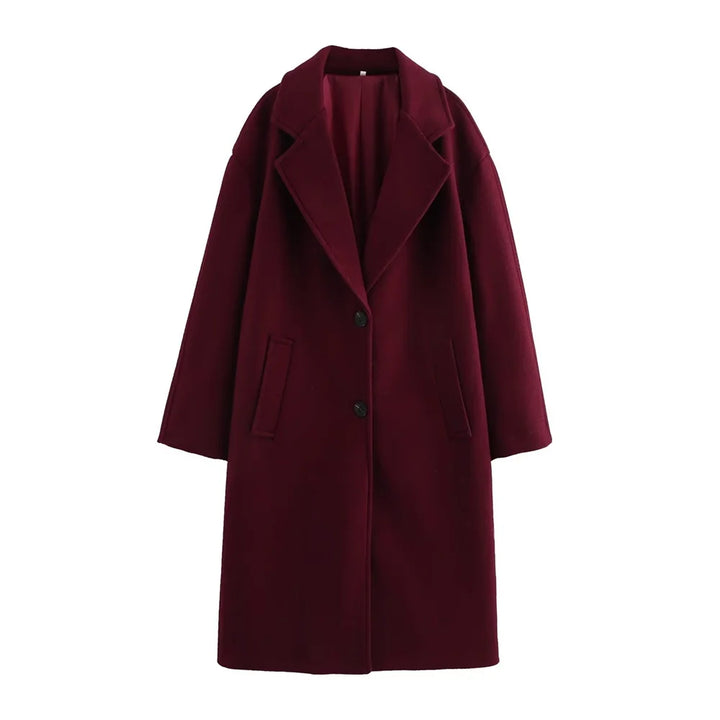 Eugénie | Manteau long oversize en laine mélangée