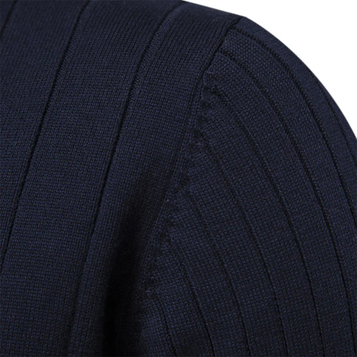 Casper | Pull confort côtelé à demi-zip
