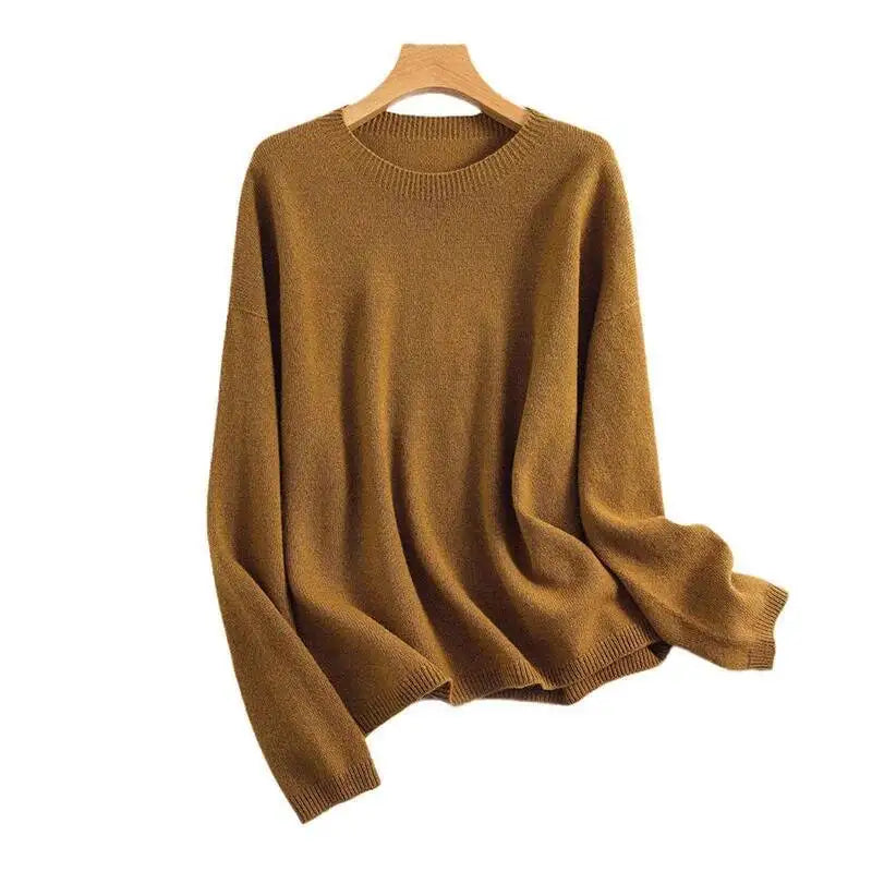 Inès | Pull en maille doux à col rond