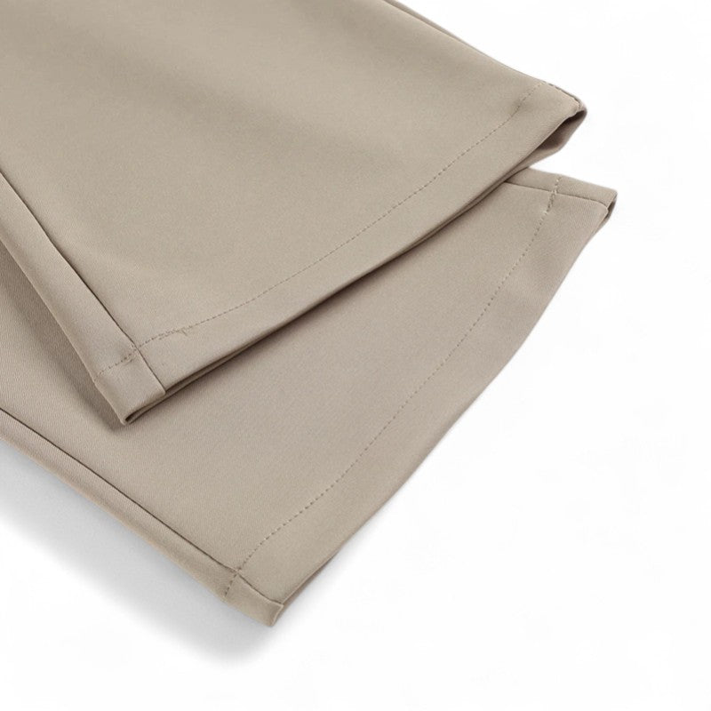 Inès | Pantalon large taille haute avec détail perlé