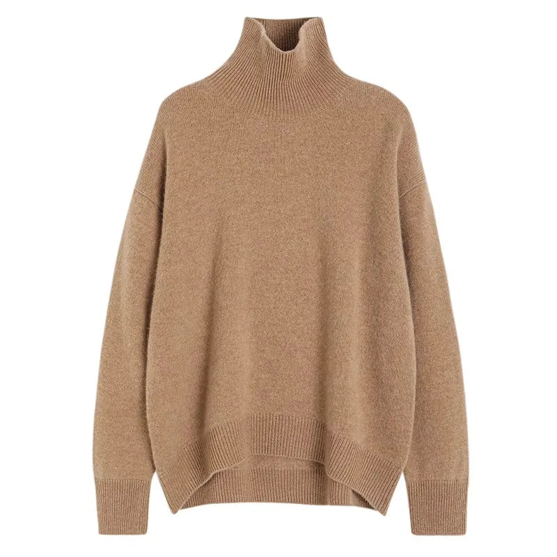 Camille | Pull col roulé doux oversize