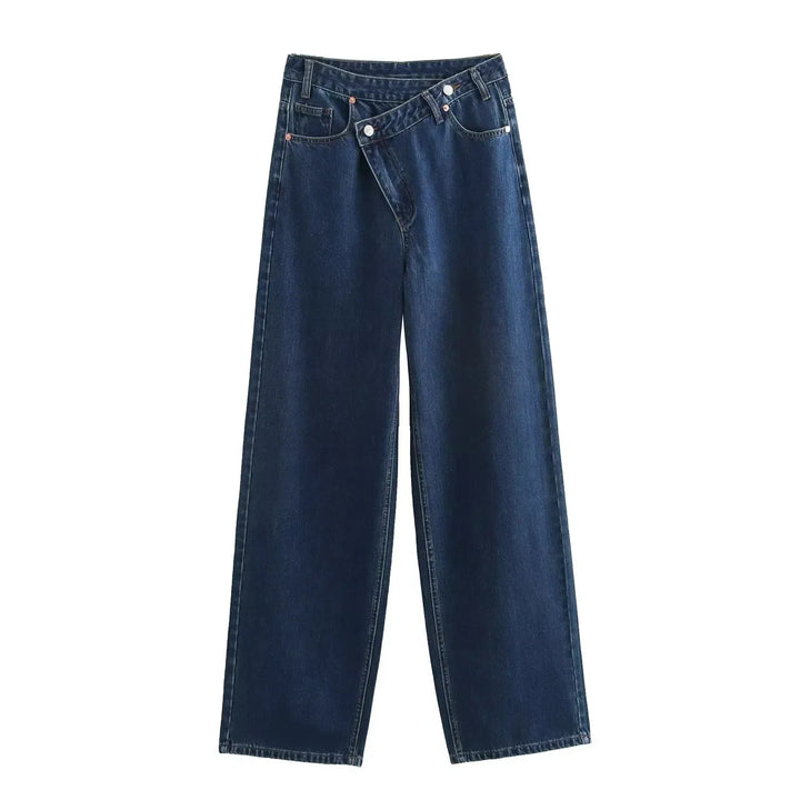 Ava | Jean large à taille asymétrique et jambes larges