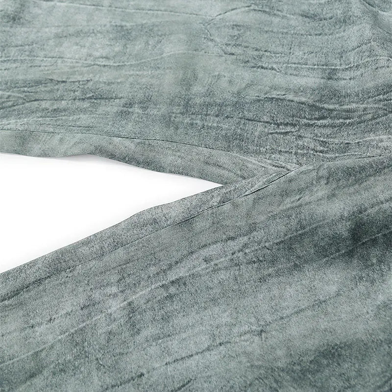 Élodie | Pantalon ample à texture lavée