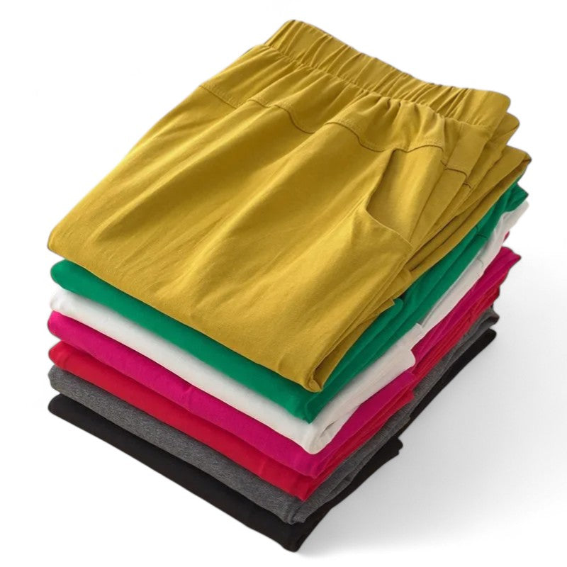 Camille | Pantalon ample en tissu effet velours