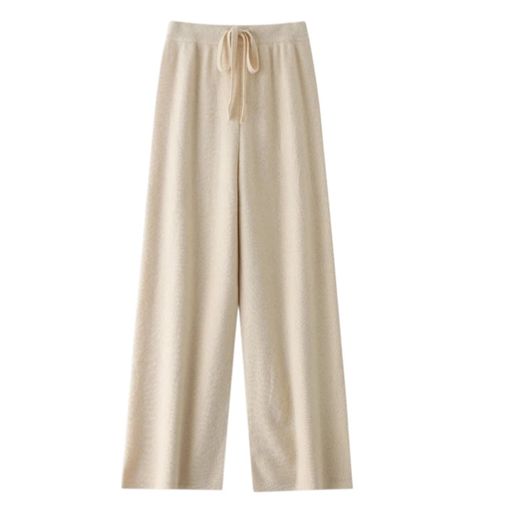 Léa | Pantalon Large en Maille Douce