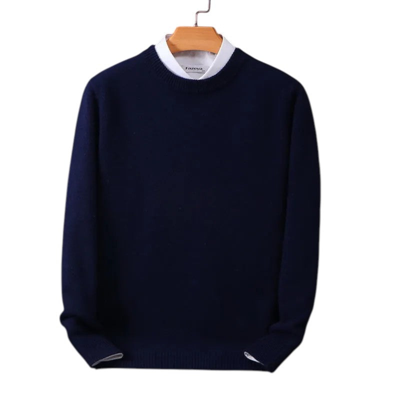 Declan | Pull en mélange de cachemire géométrique avec style intemporel et confort tout au long de la journée