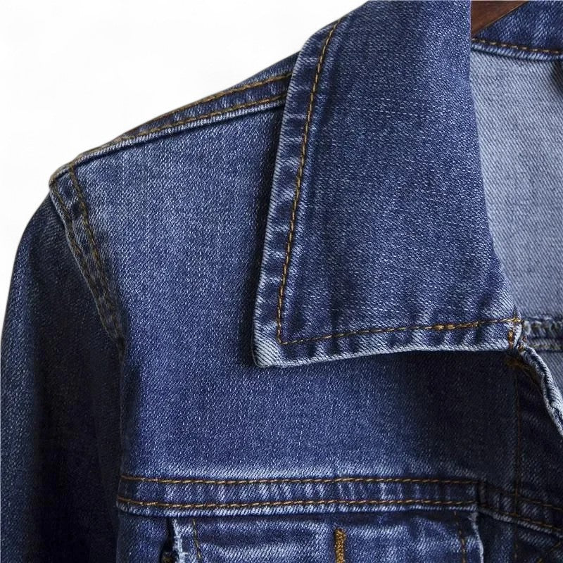 Élodie | Veste en jean coupe classique à teinte délavée