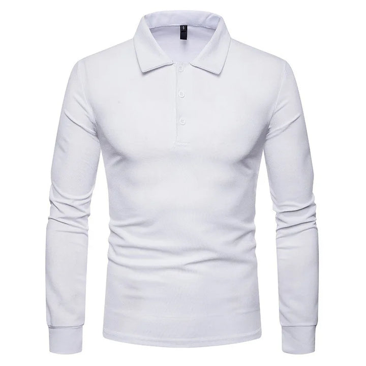 Lachlan | Polo à manches longues en tissu tricot respirant