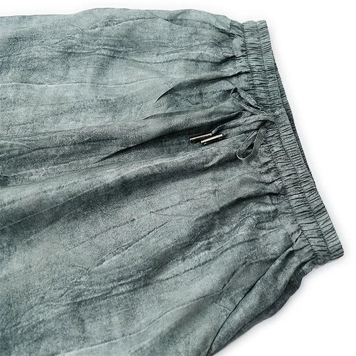Élodie | Pantalon ample à texture lavée