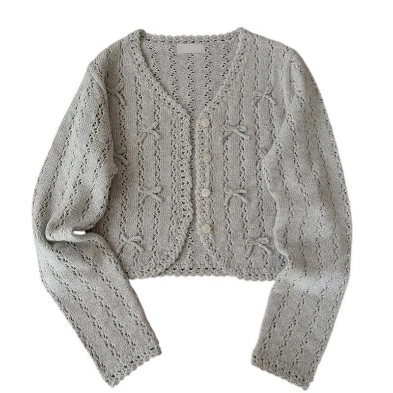 Isla | Cardigan en maille douce avec détails en ruban