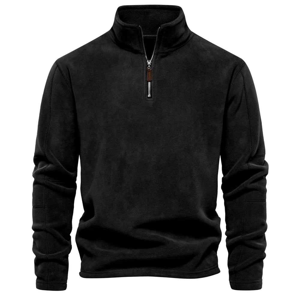 Fraser | Pull-over en polaire à col roulé avec chaleur légère et style intemporel