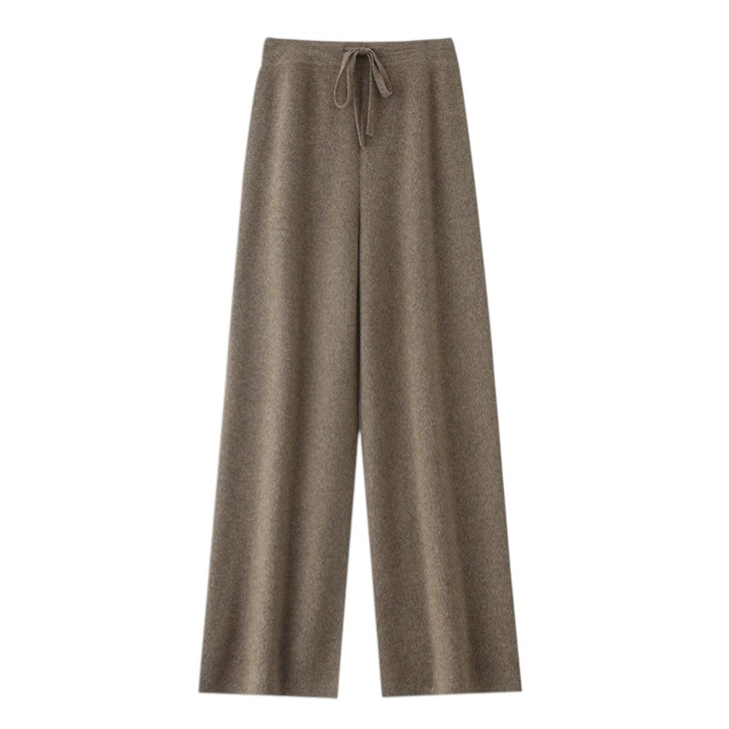 Léa | Pantalon Large en Maille Douce