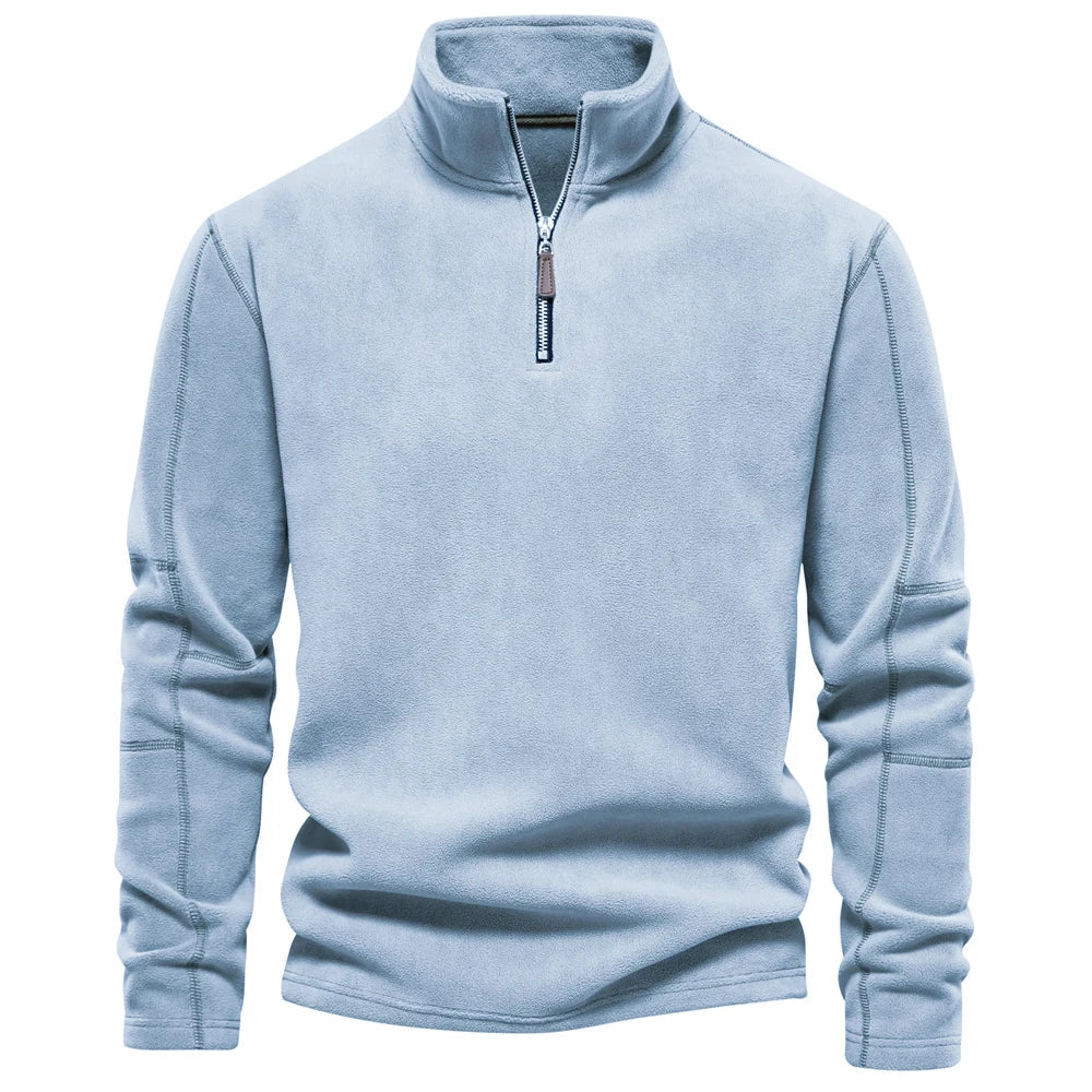 Fraser | Pull-over en polaire à col roulé avec chaleur légère et style intemporel