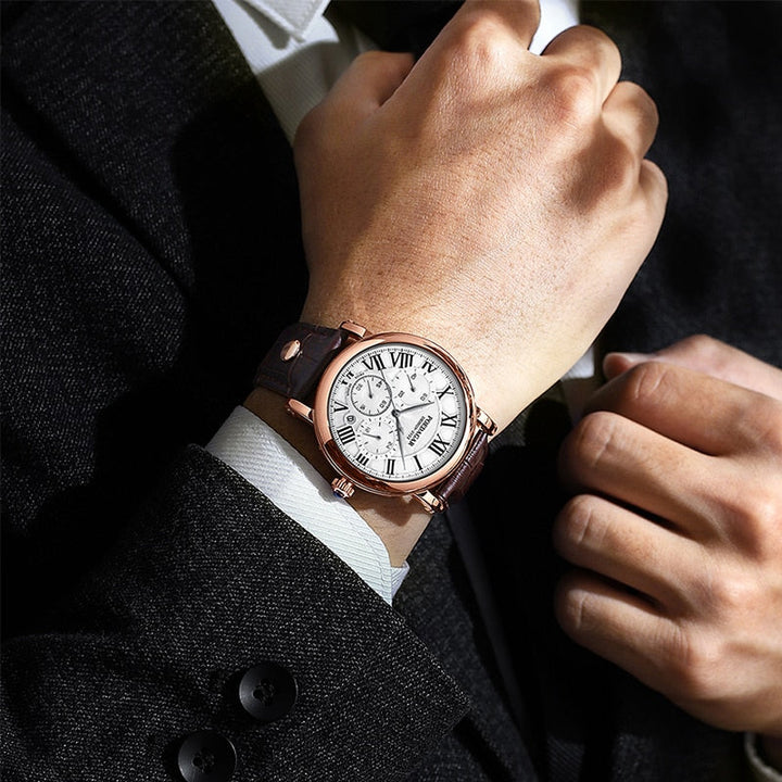 van Baerle® – Montre Chronographe de Mode Décontractée de Luxe